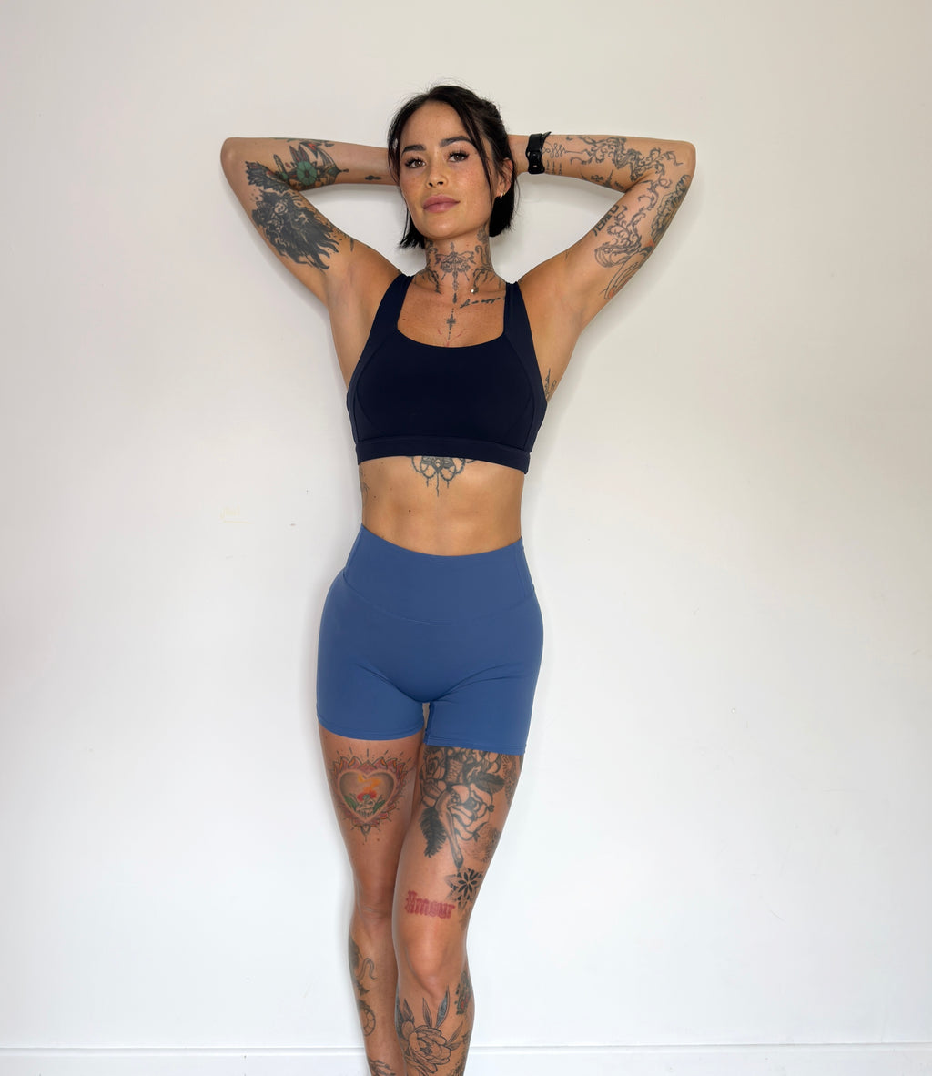 SHORT BOOTY SCULPT BLUE