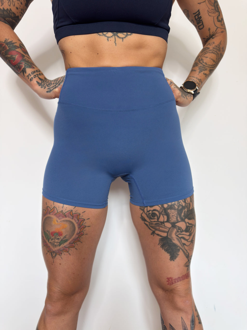 SHORT BOOTY SCULPT BLUE